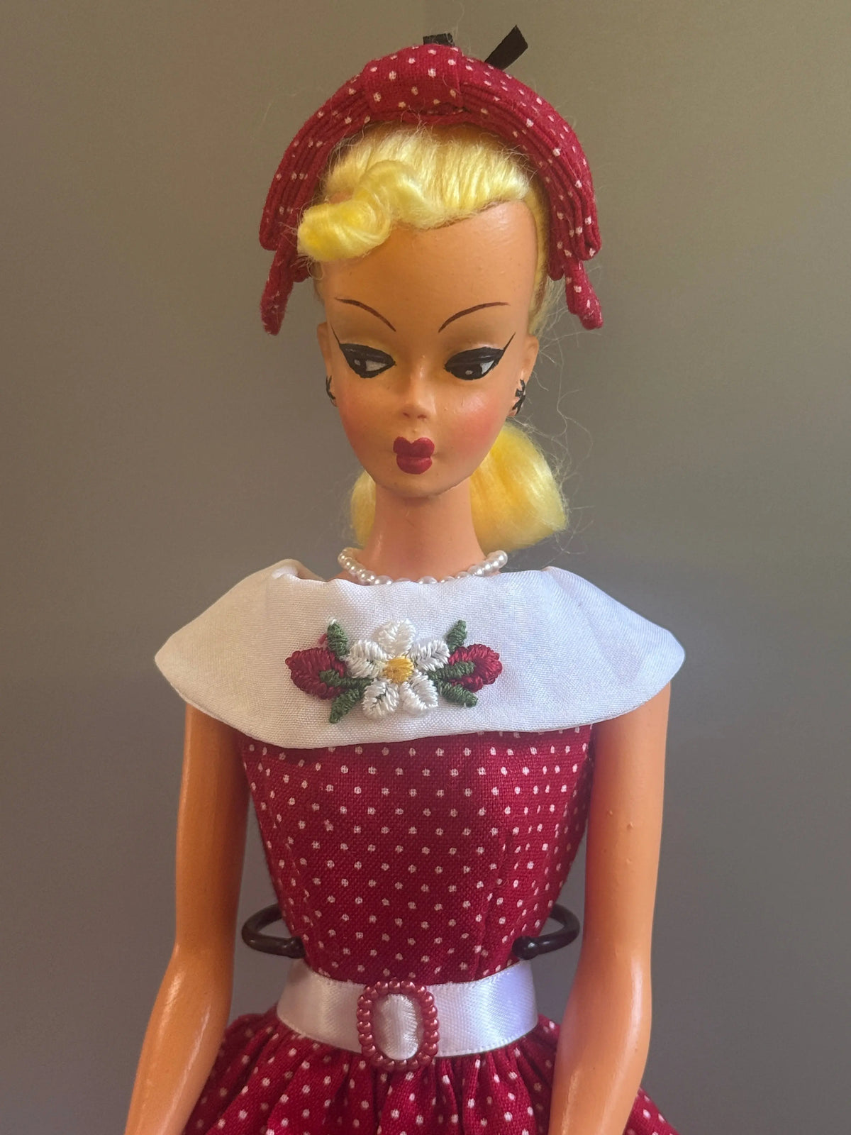 Bild Lilli Reproduction Art Doll – Hand Painted & Dressed in “Dancing Doll” Inspired Fashion Ginger's Doll Cottage