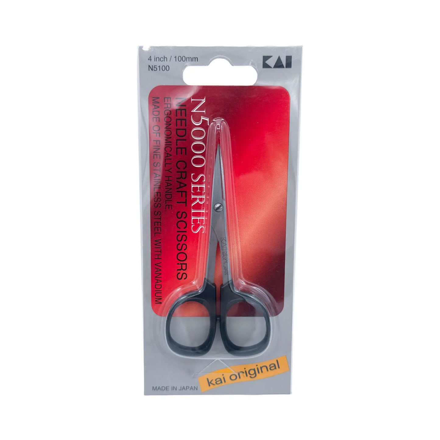 KAI N5100 4" FINE POINT STRAIGHT SCISSORS FOR DOLL CLOTHES, EMBROIDERY, CRAFTS Ginger's Doll Cottage