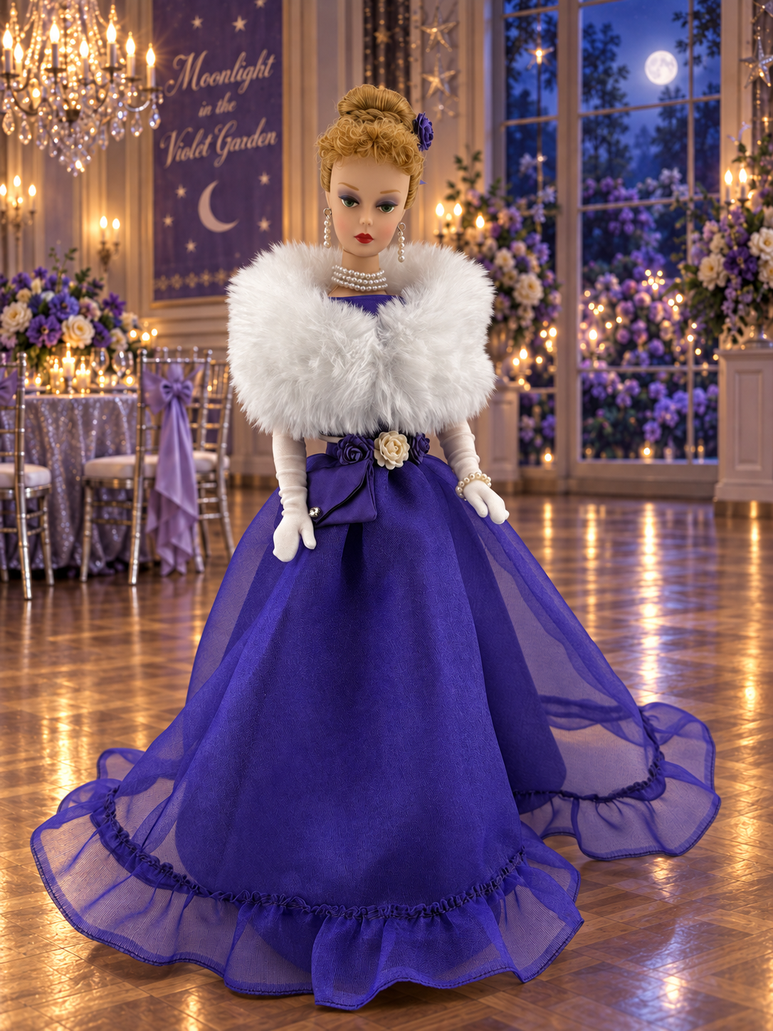 Violet After Midnight – OOAK Reproduction Barbie Junior Prom