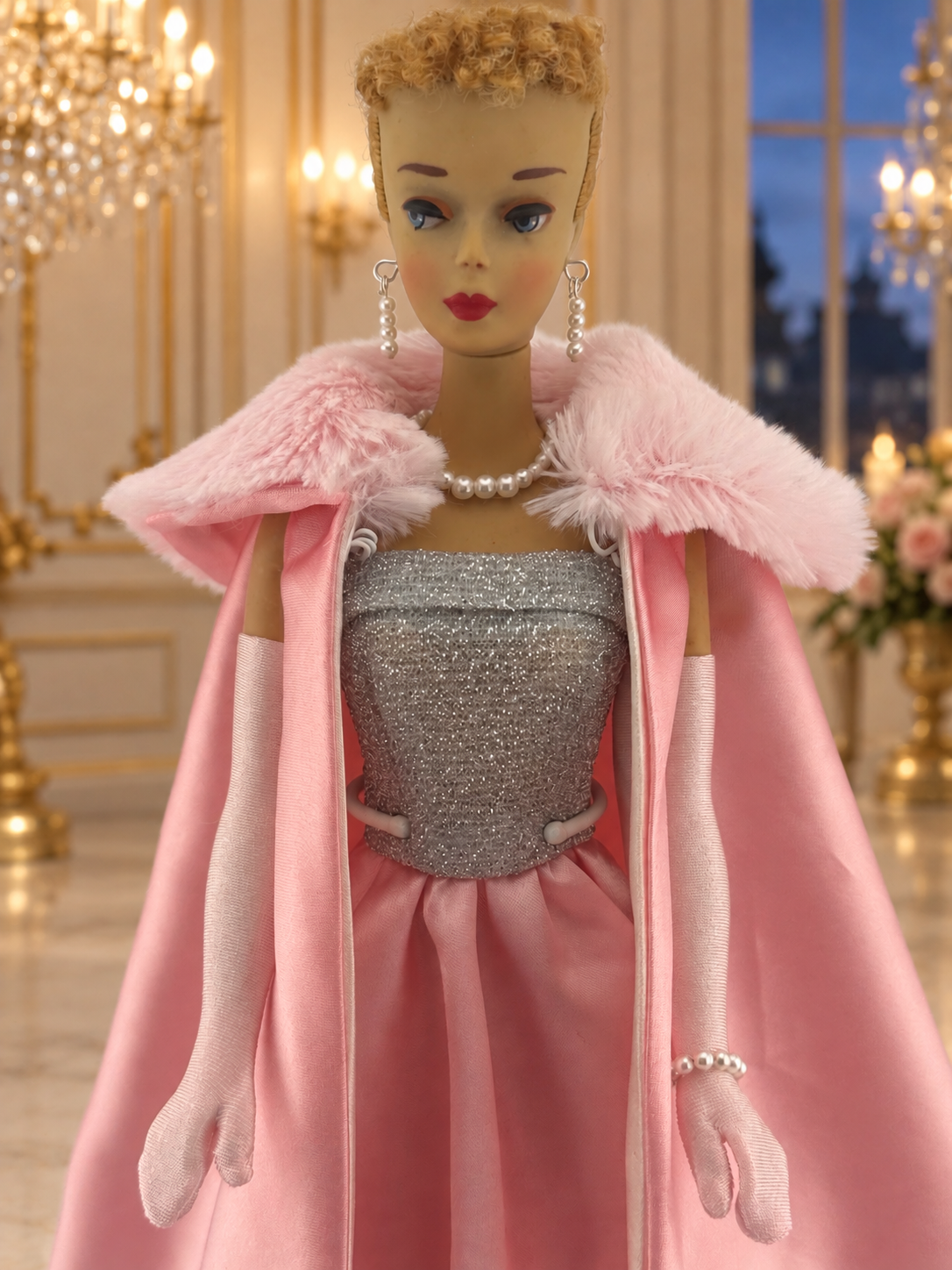 Restored Vintage #3 Blonde Ponytail Barbie - Midnight Pink