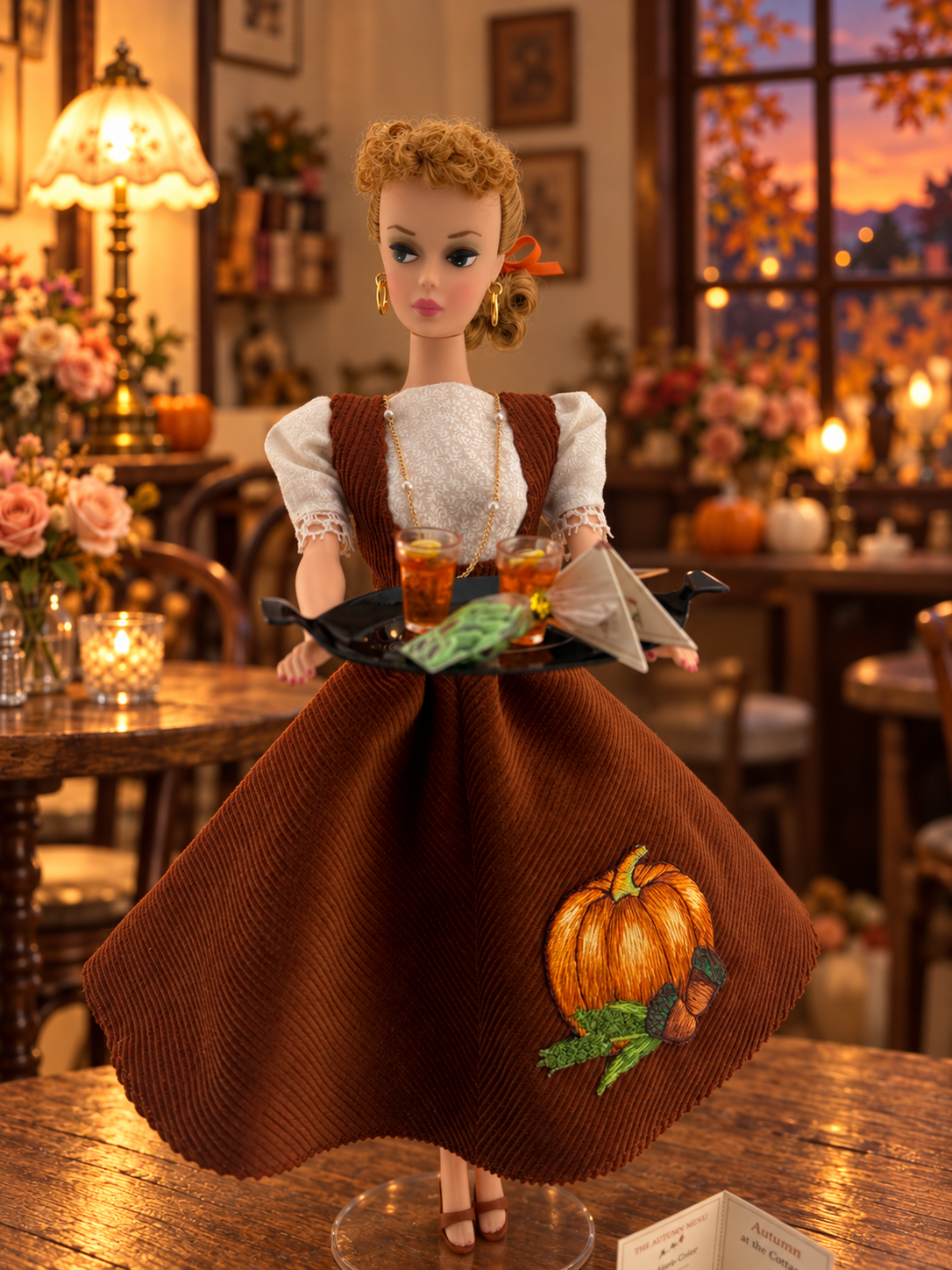 Harvest Moon Romance — OOAK Reproduction Barbie | Autumn at the Cottage