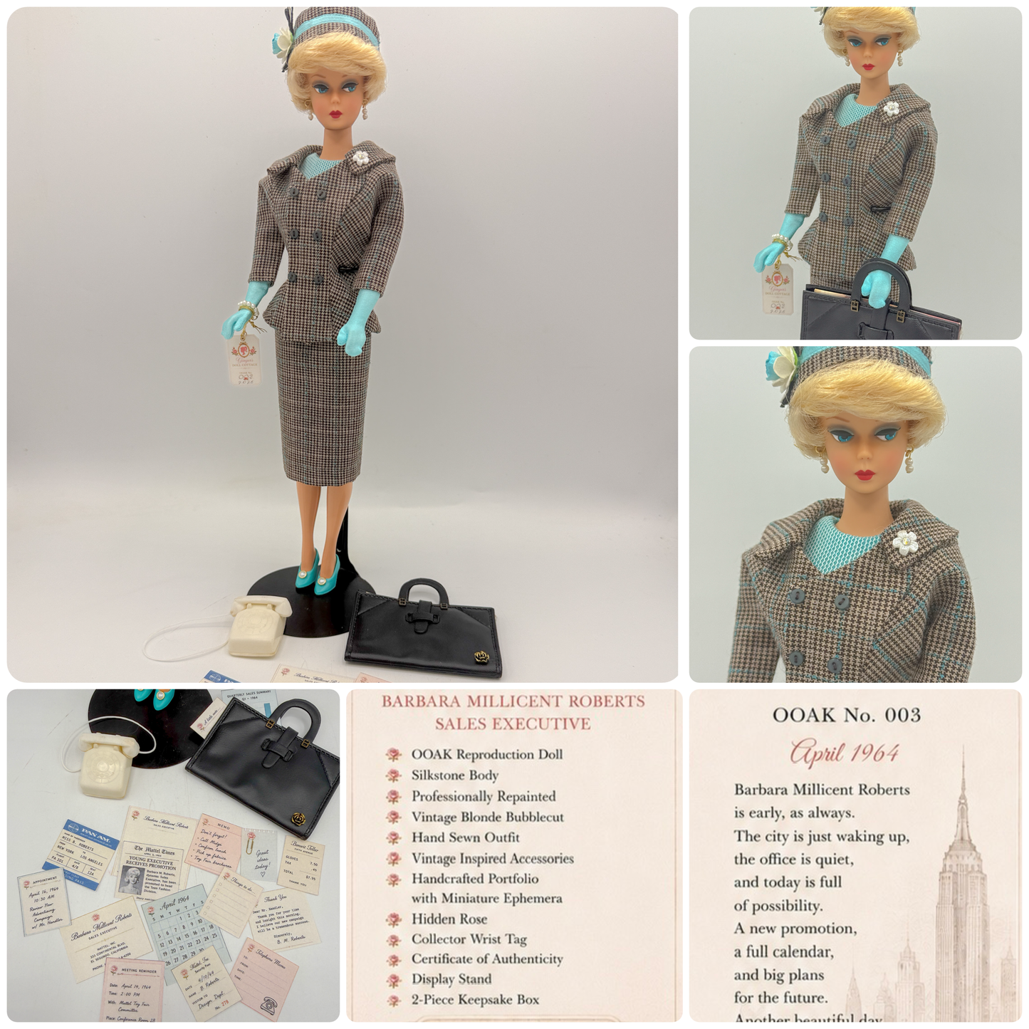 Morning at Madison Avenue - OOAK Reproduction Barbie Doll