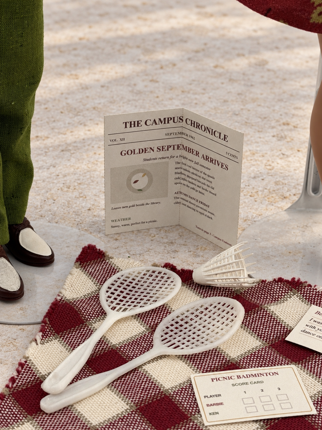 September Sweethearts – Vintage Barbie & Ken Autumn Picnic Set