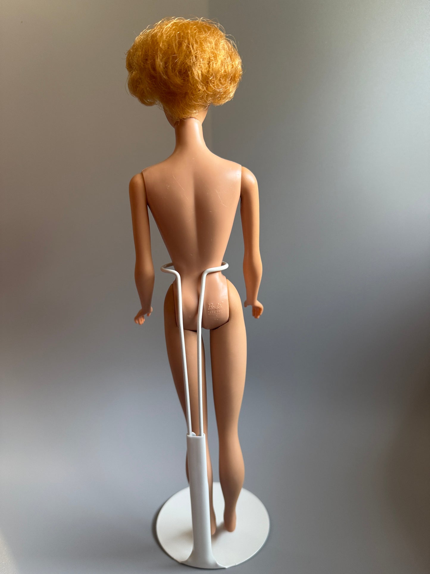 Vintage First Issue Bubblecut Barbie – Restored & Styled in Pak Sheath-Inspired Ensemble
