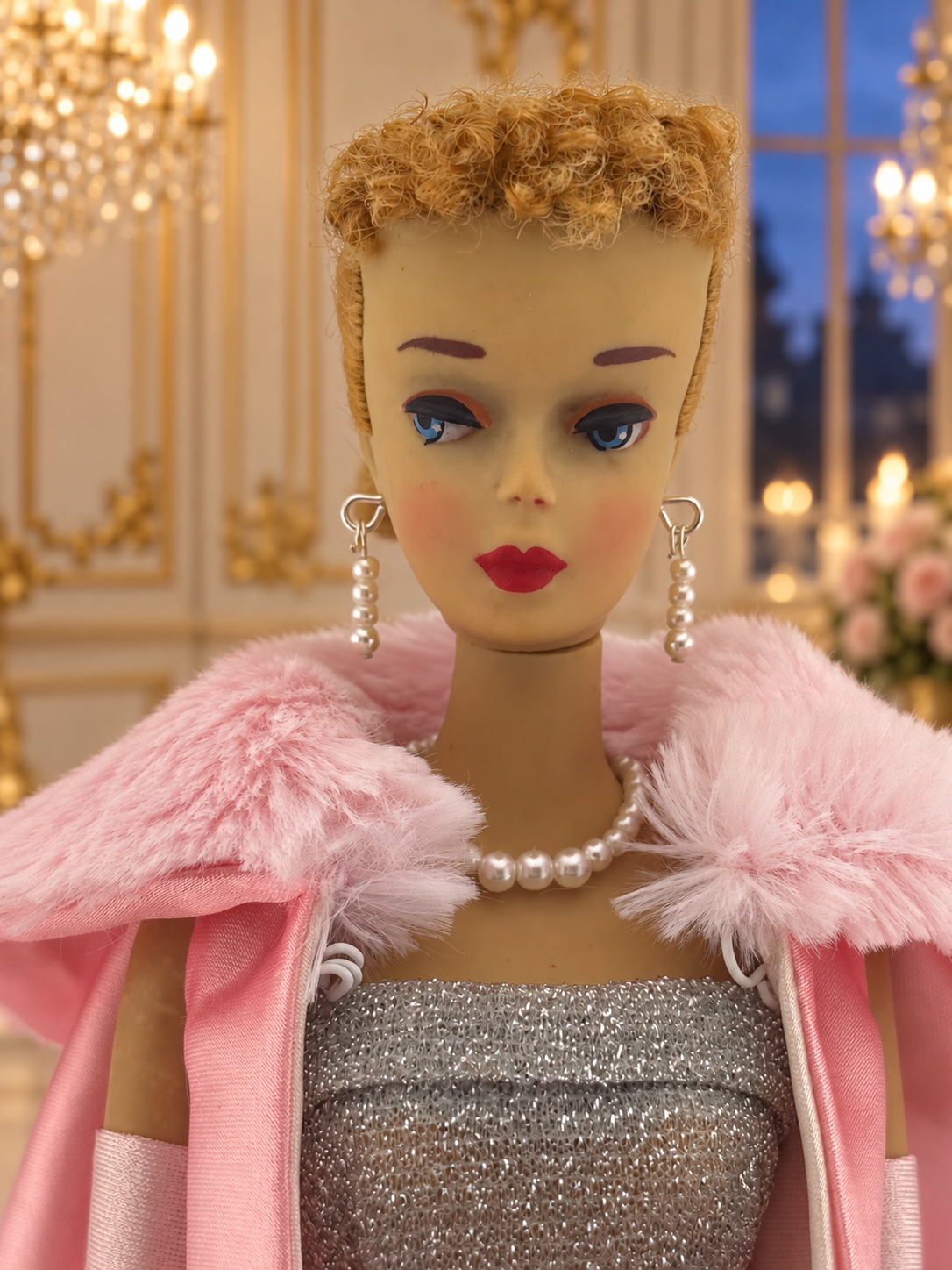 Restored Vintage #3 Blonde Ponytail Barbie - Midnight Pink