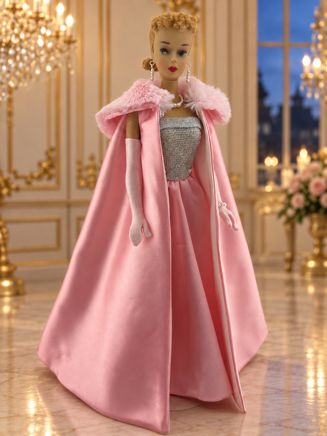 Restored Vintage #3 Blonde Ponytail Barbie - Midnight Pink