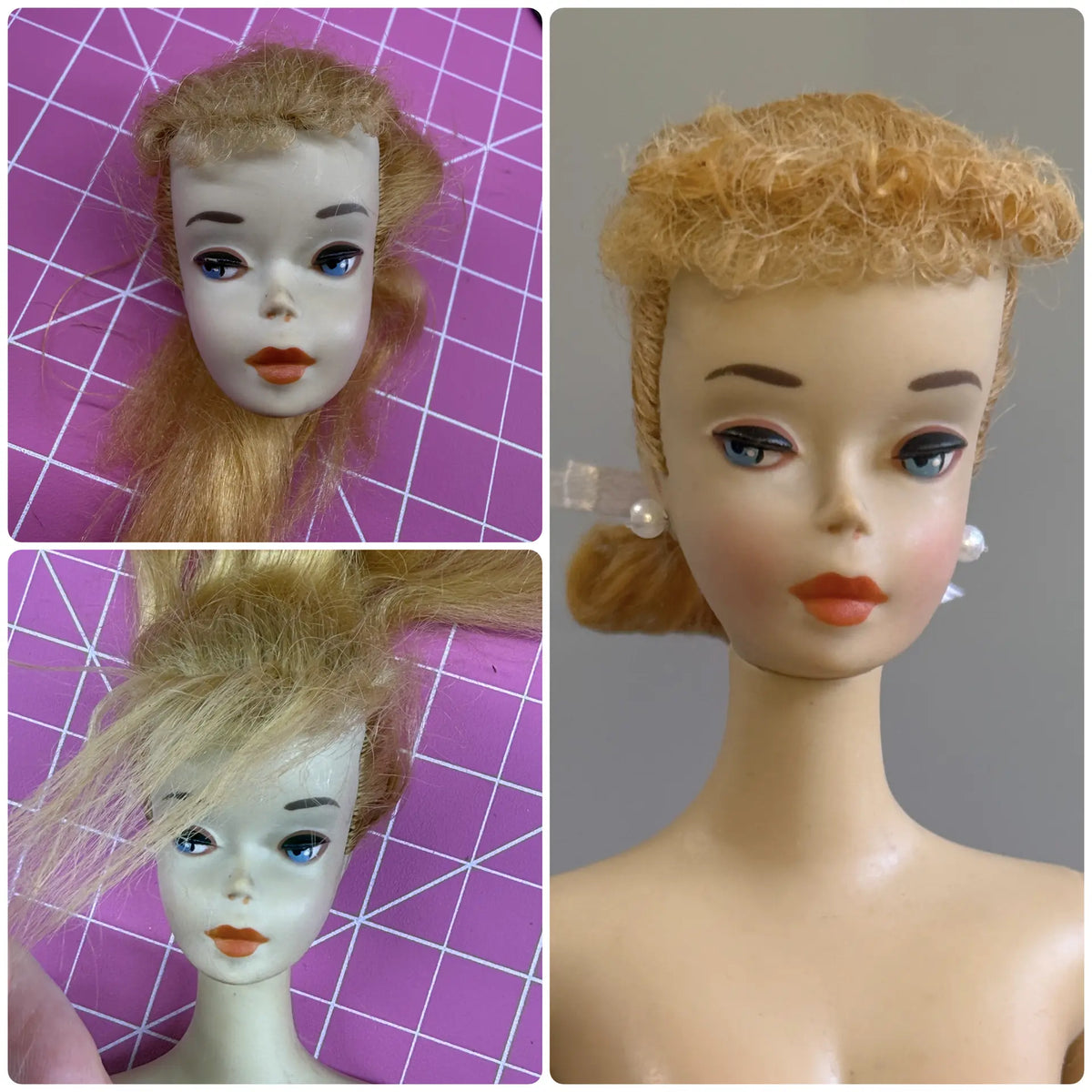 Vintage Barbie #3 Ponytail Doll Restored Blonde - OOAK Fashion Ginger's Doll Cottage