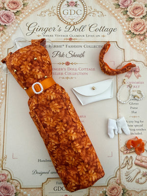 AUTUMN PAK SHEATH - Vintage Inspired Atelier Fashion for Barbie