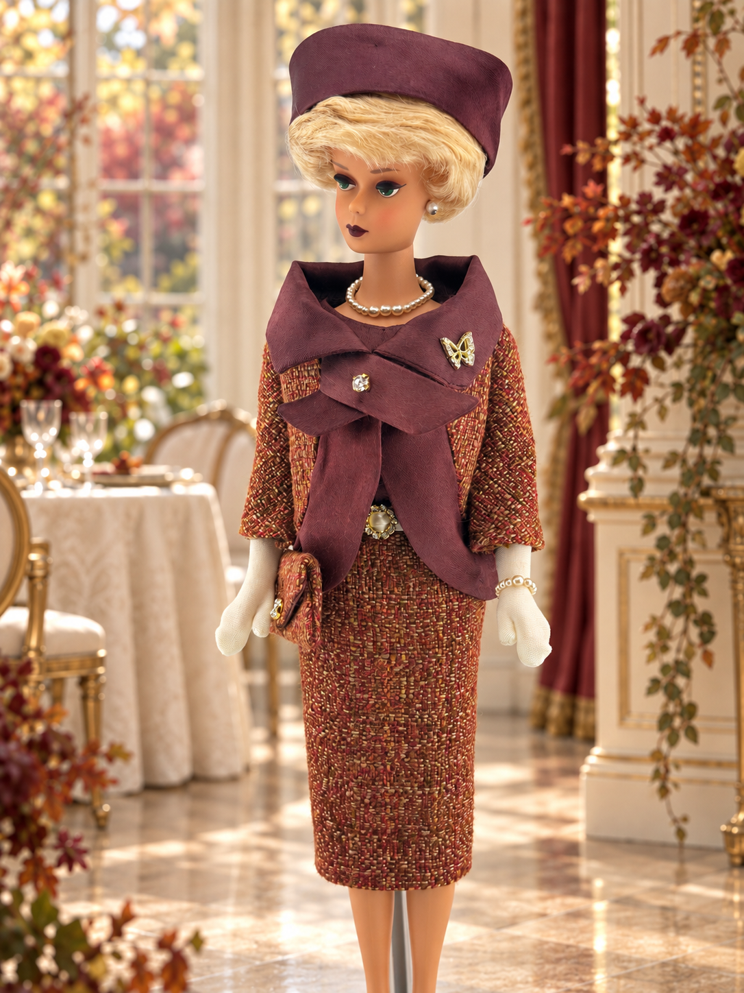 Fashion Luncheon at Rosewood House – OOAK Reproduction Barbie Doll | Autumn at the Cottage