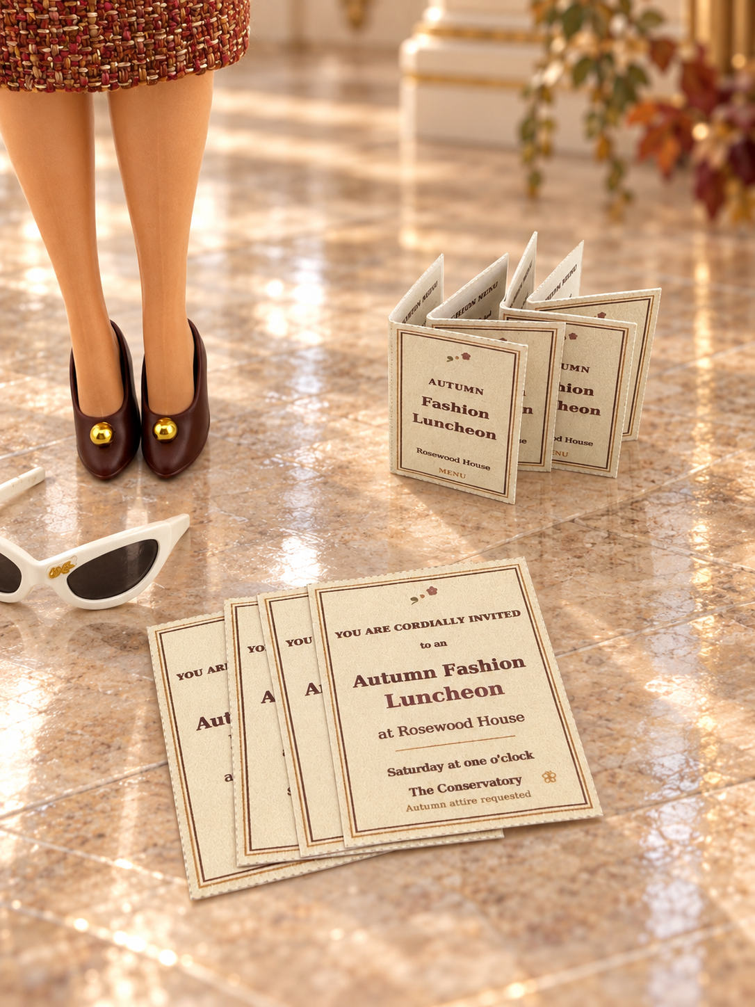 Fashion Luncheon at Rosewood House – OOAK Reproduction Barbie Doll | Autumn at the Cottage