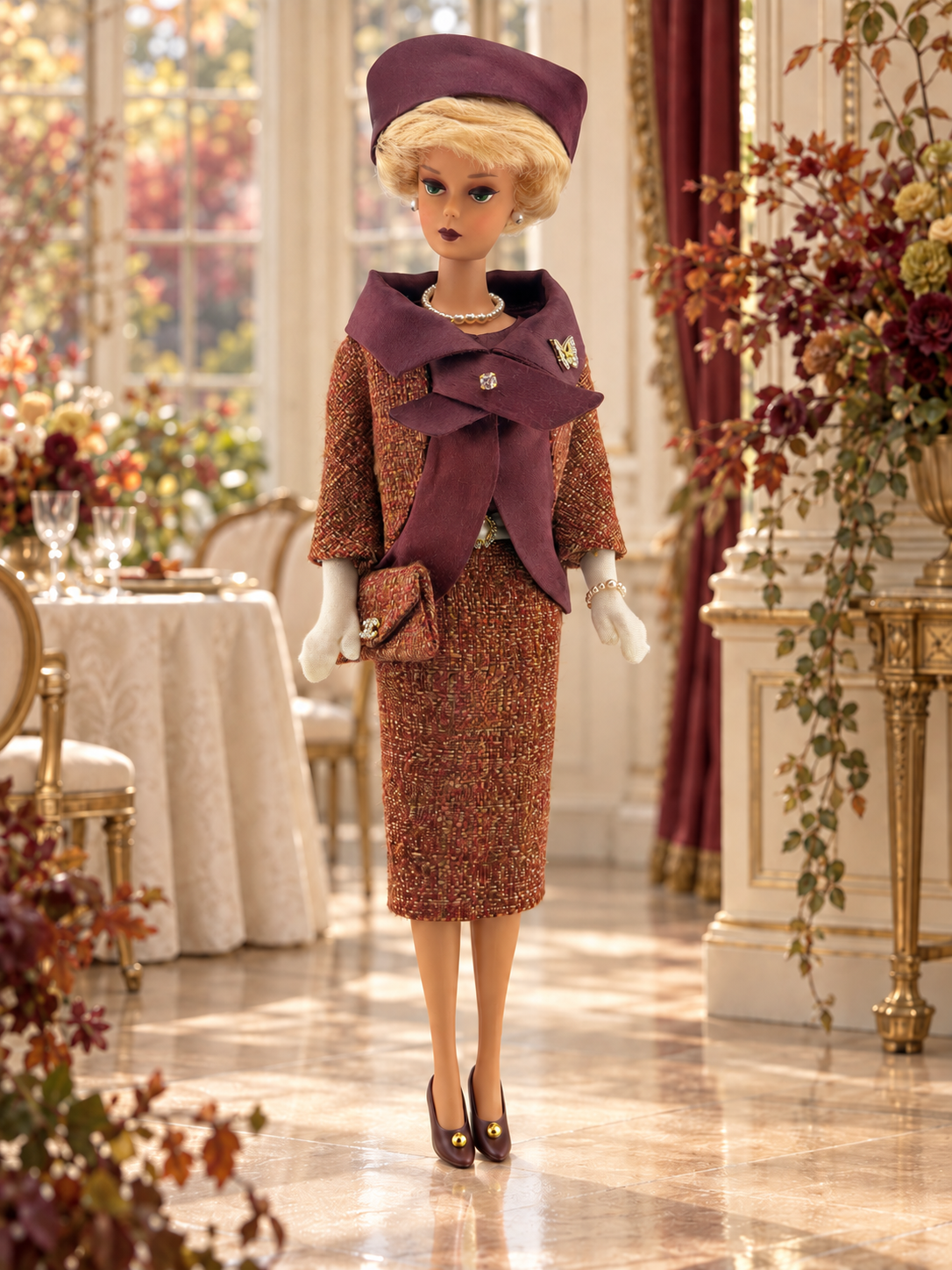 Fashion Luncheon at Rosewood House – OOAK Reproduction Barbie Doll | Autumn at the Cottage