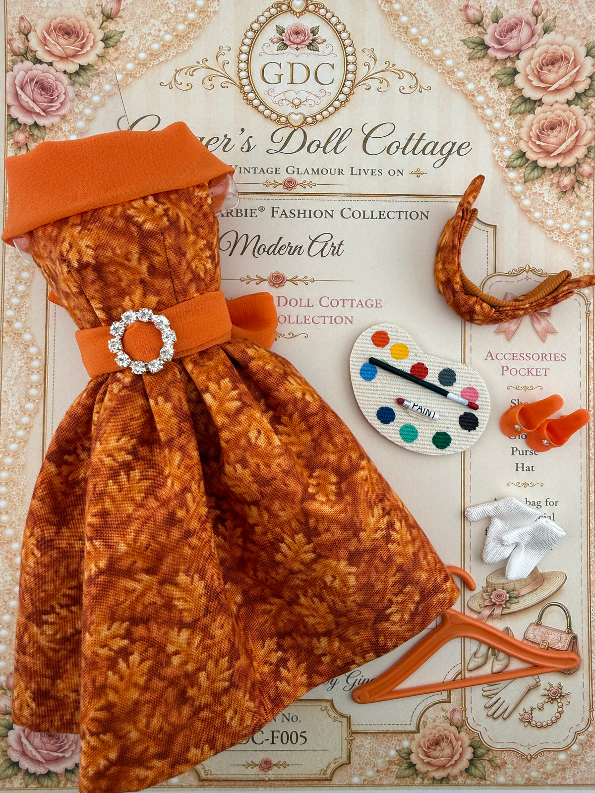 Modern Art — Autumn at the Cottage | Handmade Barbie Fashion Ensemble
