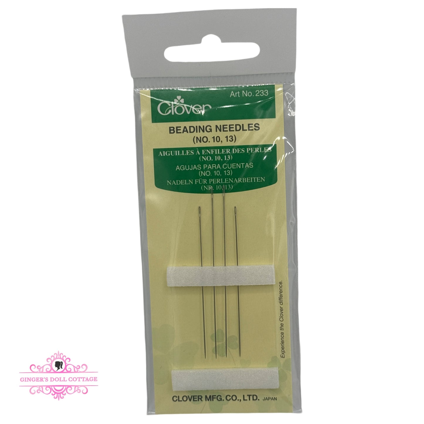 Clover Beading Needles #10 and 13