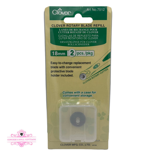 Clover 18mm Rotary Blade Refill, 2 pack