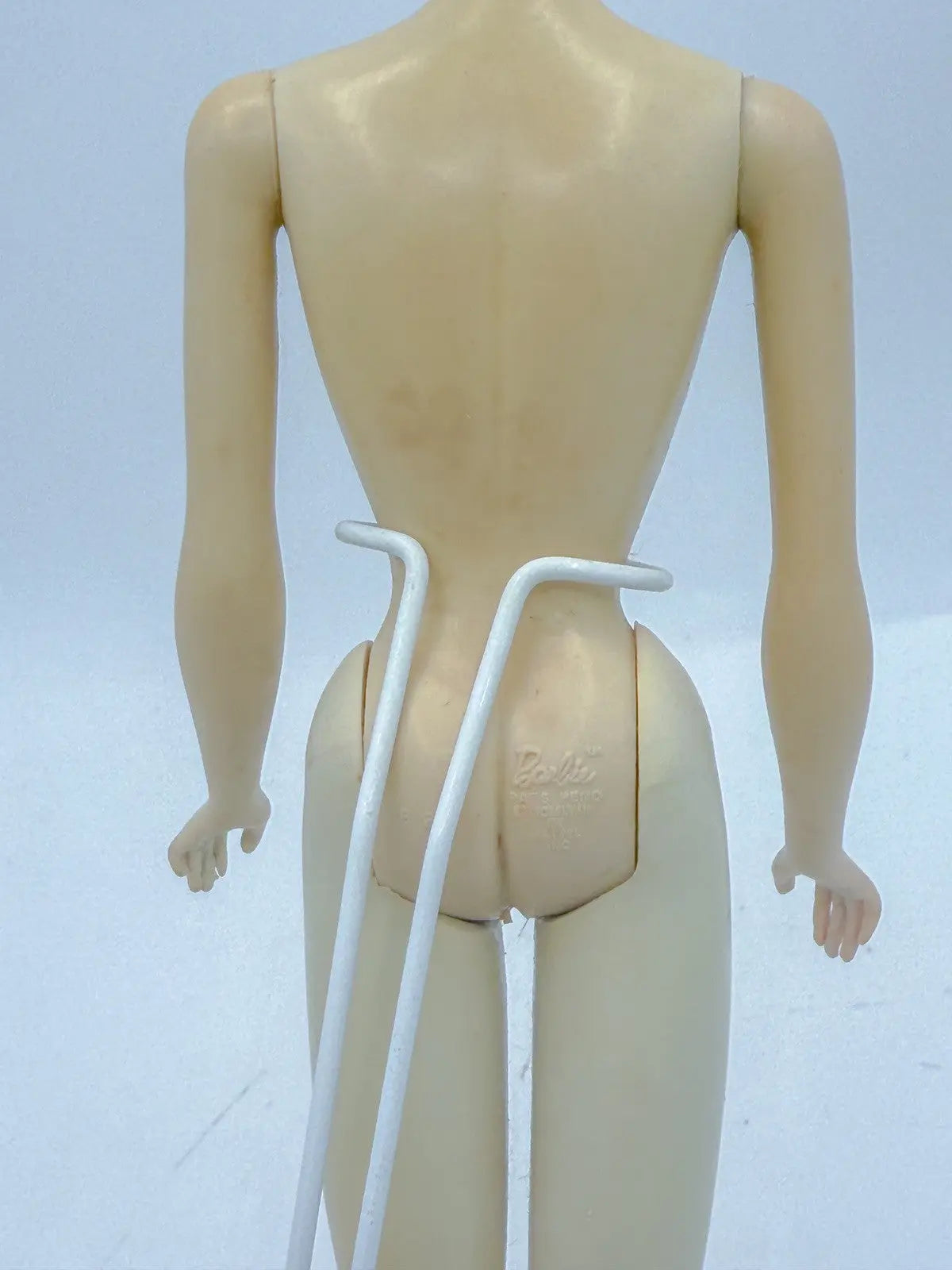 OOAK Faux Vintage Number 2 Blonde Ponytail Barbie Repaint, Gay Parisienne In Red